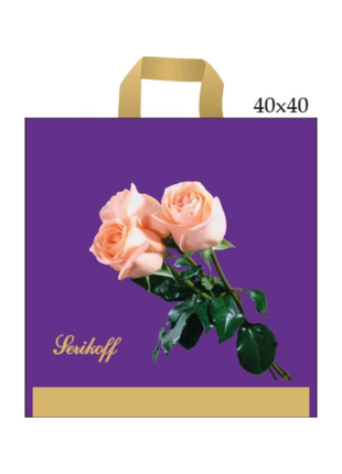 Пакет serikoff роза букет в кольорах4 фото