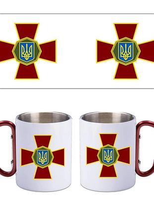 Кружка металлическая с ручкой карабин национальная гвардия украины 300 мл (00-8521)