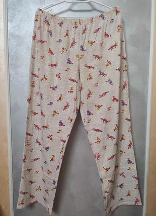 Свободные коттоновые пижамные брюки m&amp;s mark's and spencer3 фото
