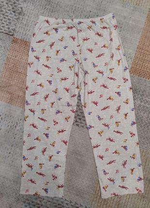 Свободные коттоновые пижамные брюки m&amp;s mark's and spencer7 фото