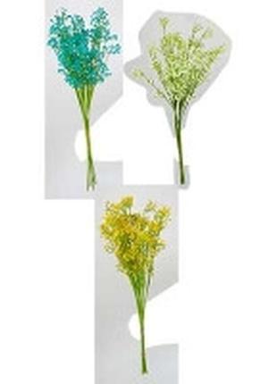 Гіпсофіла (32,4грн 1 ветка)  50см упаковка 10 шт штучні квіти ціна за паковання 1 колір в асортименті1 фото