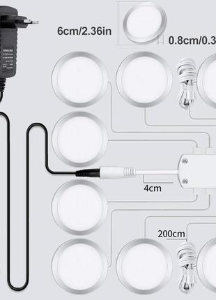 Kiooki світлодіодні світильники під шафами, підсвічування під шафами, світлодіоди для...