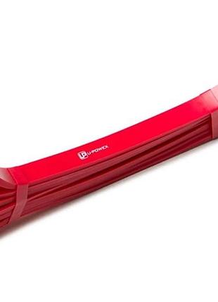 Гумова петля для підтягування u-powex power band червона 13мм ширина 4-16кг навантаження для фітнесу, тренувань