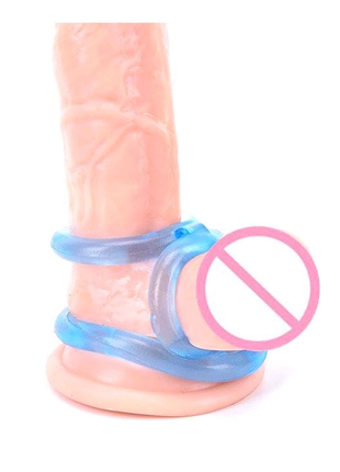 Эластичное тройное эрекционное кольцо (прозрачное)