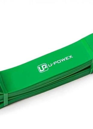 Резиновая петля u-powex power band зеленая 44мм ширина 23-63кг нагрузка для фитнеса,...