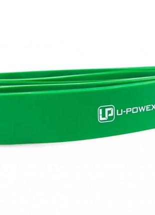 Резиновая петля u-powex power band зеленая 44мм ширина 23-63кг нагрузка для фитнеса,...