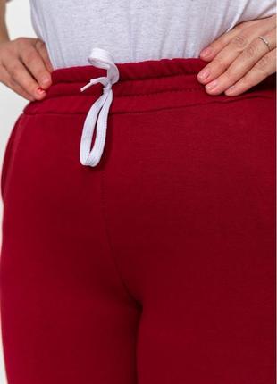 Спортивні штани жіночі демісезонні колір бордовий ssh 0025 фото