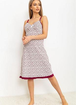 100% бавовна. нічна сорочка з принтом розмiр батал wnp002