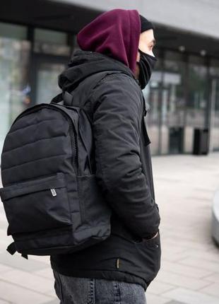 Чорний міський рюкзак чоловічий tir nologo портфель сумка6 фото