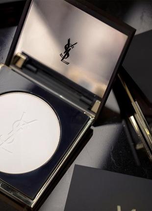 Компактная матирующая пудра yves saint laurent all hours setting powder universal 8.5 г5 фото