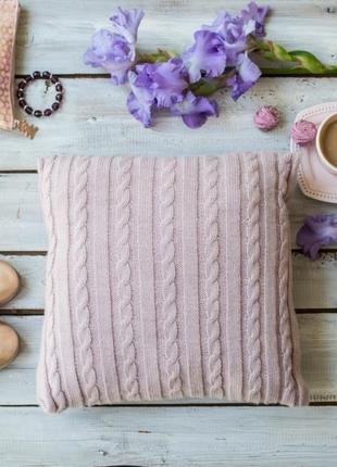 Подушка декоративна класик 40*40 пудра