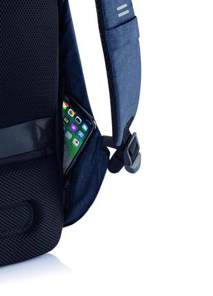 Городской рюкзак антивор xd design bobby hero с защитой от порезов синий10 фото