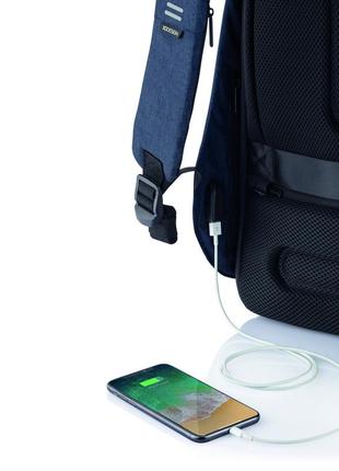 Городской рюкзак антивор xd design bobby hero с защитой от порезов синий9 фото