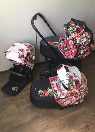 Коляска cybex priam spring blossom 2 в 1