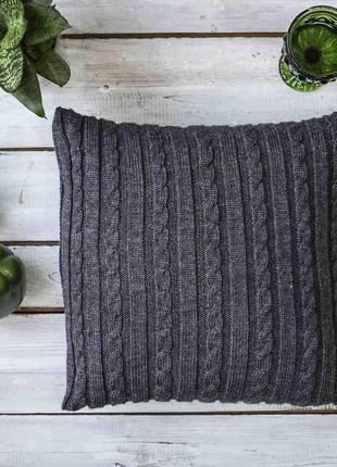 Подушка декоративна vividzone класик 40*40 графіт