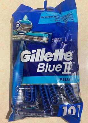 Одноразові станки для бриття gillette blue 2 plus чоловічі1 фото