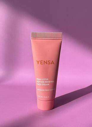Крем для лица с пептидами yensa pink lotus peptide renewal face cream