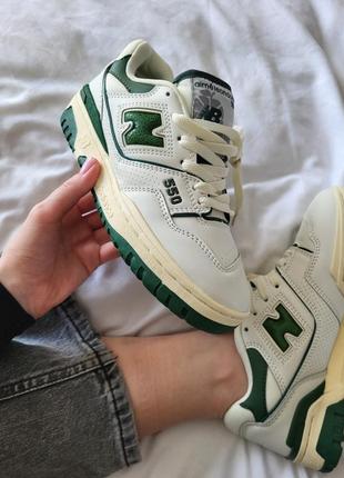 Кроссовки new balance 550 beige green