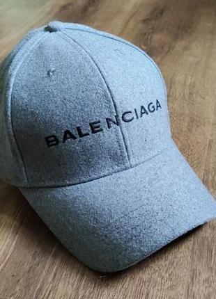 Шерстяная кепка бейсболка