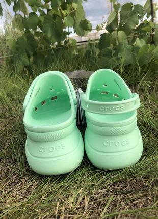 Крокс классик клог бае мятные crocs classic bae clog neo mint pool7 фото