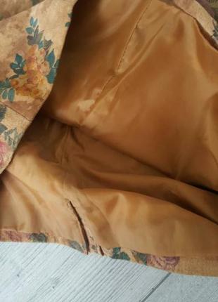 Кожаная юбка, юбка из натуральной кожи нубука4 фото