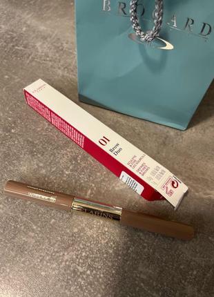 Олівець-гель для брів clarins brow duo 011 фото