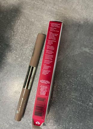 Clarins brow duo 2in1 01 гелева туш і кремова пудра для скульп6 фото