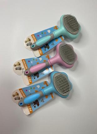 Щітка самоочисна для розчісування шерсті тварин2 фото