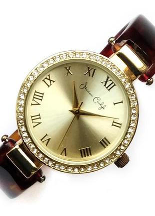 Jessica carlyle часы из сша со стразами и полупрозрачным браслетом2 фото
