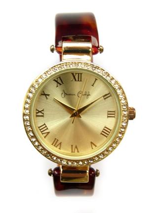 Jessica carlyle часы из сша со стразами и полупрозрачным браслетом
