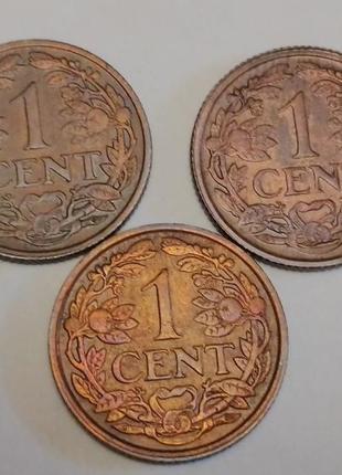 1 цент 1913 , 1916 , 1930 нідерланди