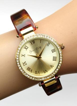 Jessica carlyle часы из сша со стразами и полупрозрачным браслетом7 фото
