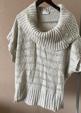 Светр-жилетка оверсайз вільного крою , розмір л-хл