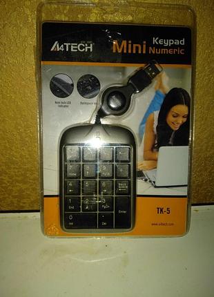 Клавиатура для ноутбука проводная a4tech tk-5 usb