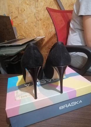 Замшевые туфли braska3 фото
