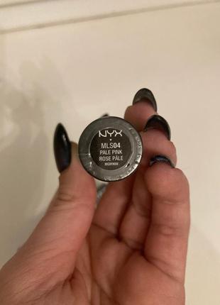 Nyx matte lipstick mls04 pale pink2 фото