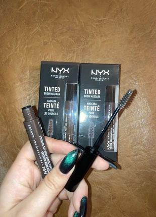 Nyx tinted brow massara туш д/ брів tbm04/tbm05, espresso/blac