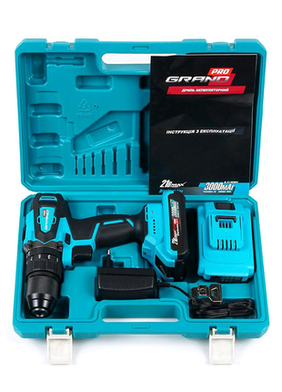 Шуруповерт аккумуляторный grand да-21 ubl pro чехия
