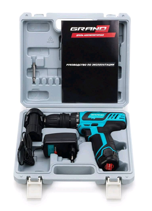 Шуруповерт аккумуляторный grand да-12 dfr чехия