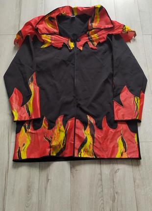 Взрослый мужской костюм, пиджак дьявол, огня, вампир, дракула, злодей, l-xl-xxl