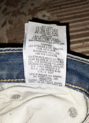 Продам фірмові жіночі джинси levis 511 w27 l2710 фото