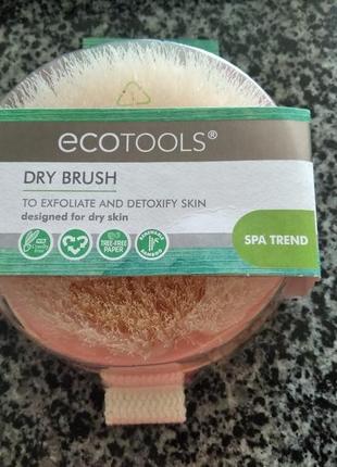 Щетка для сухого массажа ecotools dry brush. оригинал7 фото