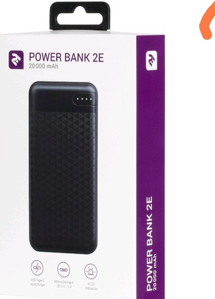 Power bank 20000 маг 2e-pb2004pd-black