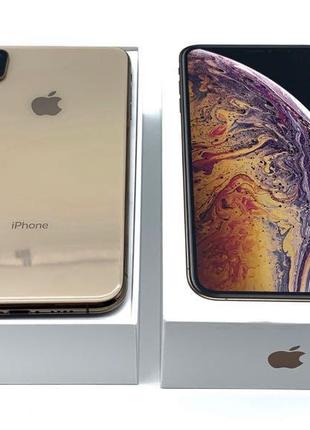 Apple iphone xs max dual sim 256gb gold (mt762) 2 sim