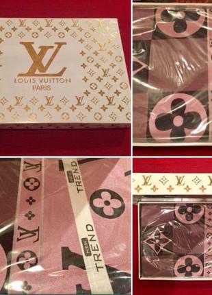 Ковдра — покривало louis vuitton двоспальний + 2 наволочки в кор