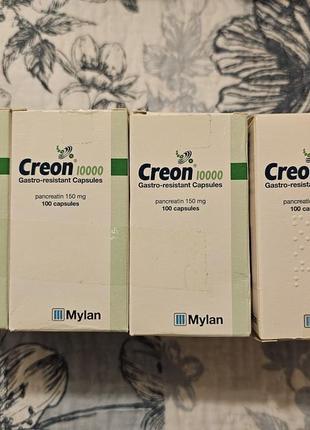 Креон 10000 упаковка 100 капсул, creon, крэон
