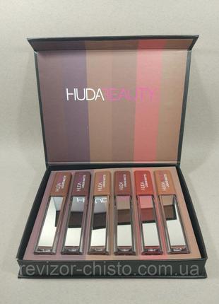 Huda beauty - набір матових помад 6 шт.3 фото
