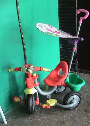 Велосипед коляска. дитячий . україна. київ. вишневе8 фото