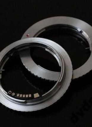 Адаптер olympus om ом - canon eos  с чипом af аф