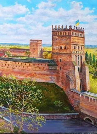 Картина пейзаж луцький замок любарта коротков с.в. 40х60 полот...